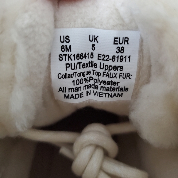 Sperry Youth Girls Alpine Saltwater Pearlized Ivory Duck Boots STK166415 Sz 6M - Picture 12 of 12